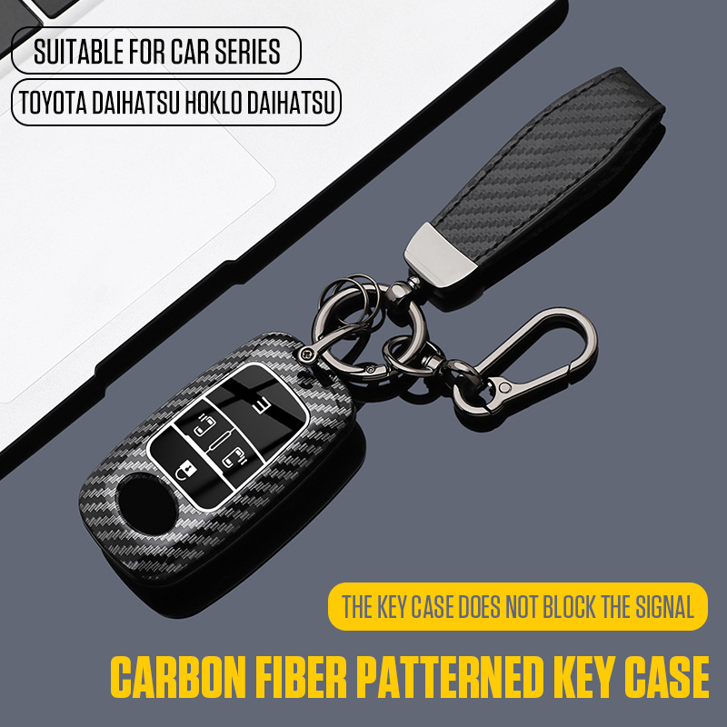 Car Accessories Malaysia - Obudowa kluczyka samochodowego ABS z łańcuszkiem,