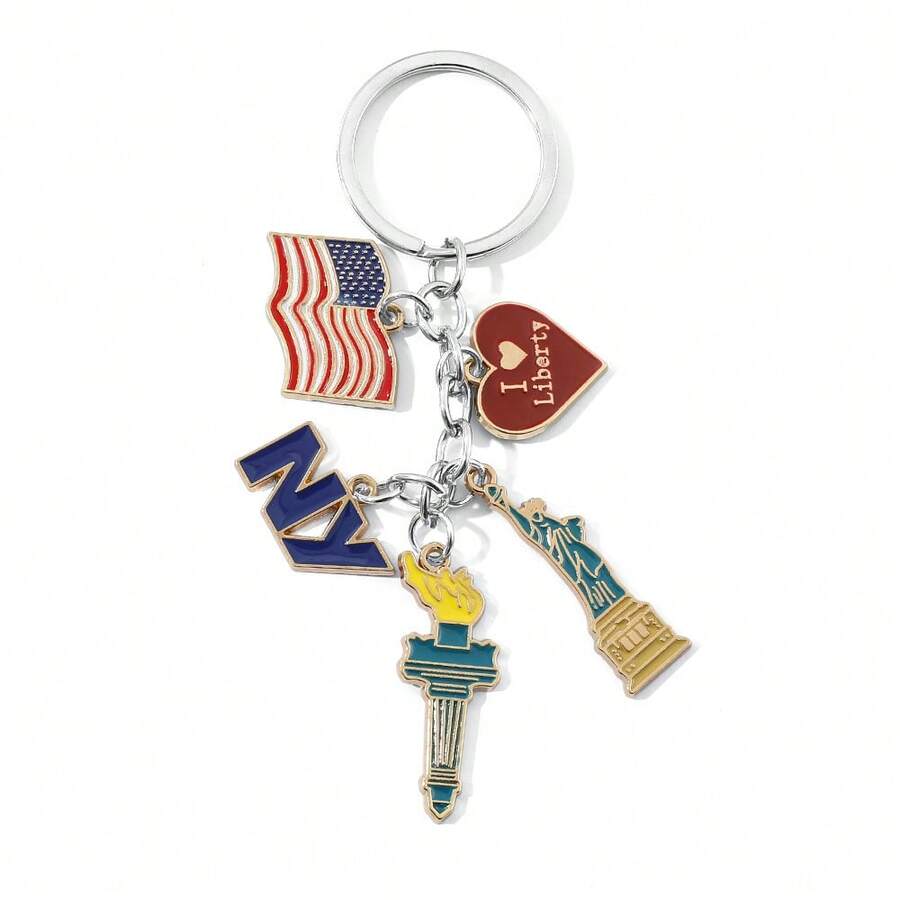 1 szt. Modny brelok z flagą na – Car Accessories York recenzja i cena