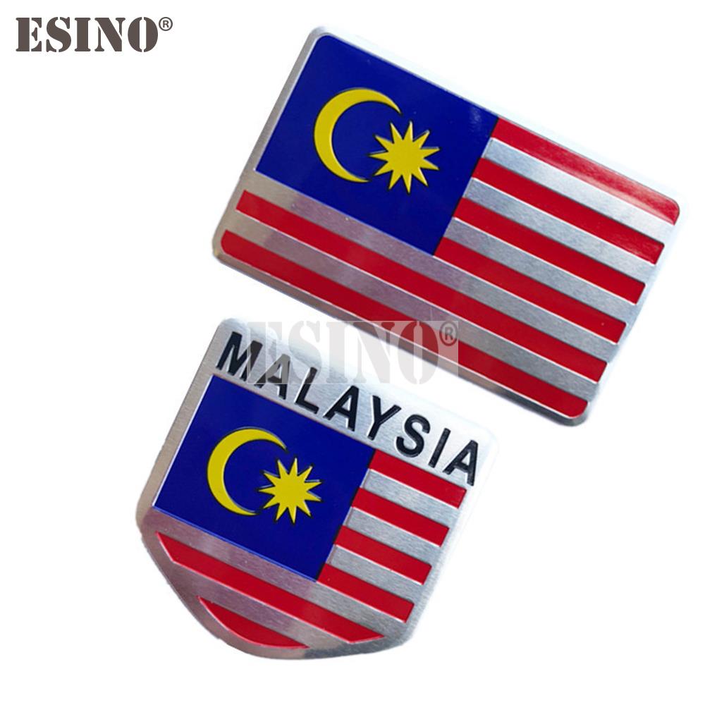 Aluminiowy emblemat 3D z flagą – Car Accessories Malaysia recenzja i cena
